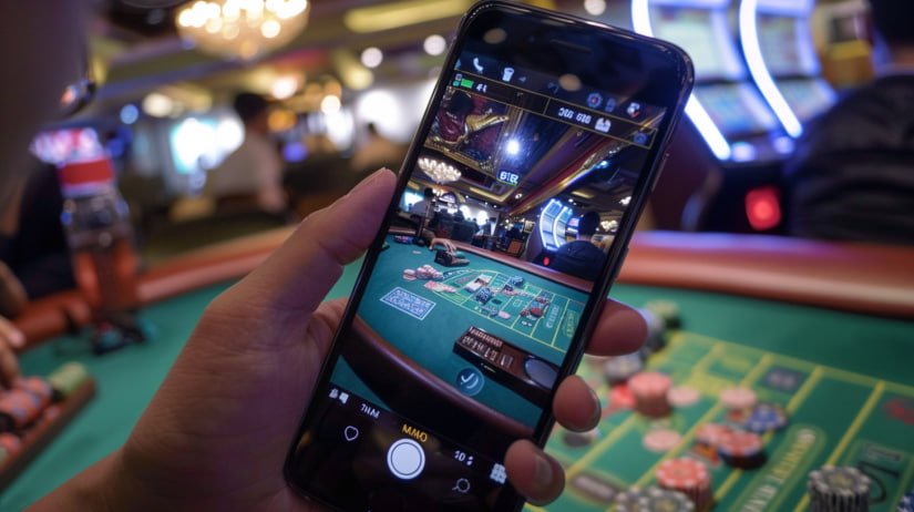 Filipino player checking phdreams sports betting odds on a mobile phone while commuting